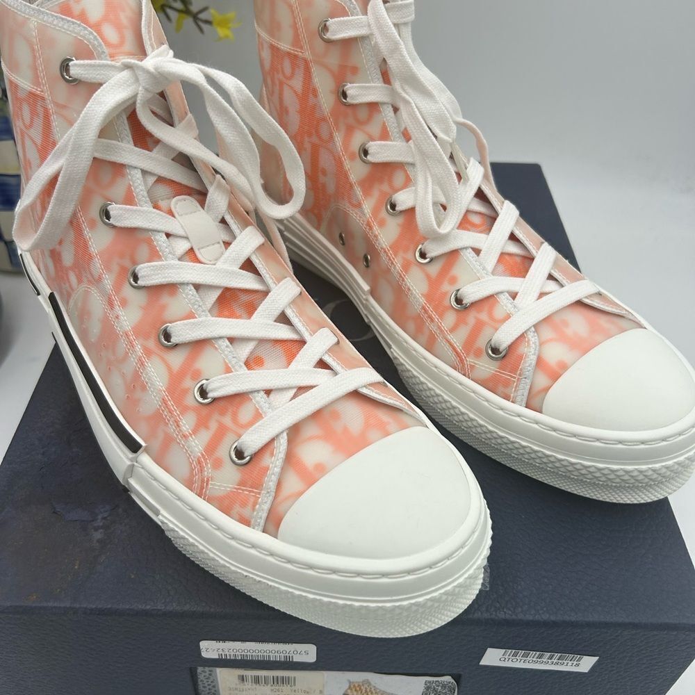 Men's Dior B 23 high top oblique sneakers size 45 made in Italy - Picture 4 of 13